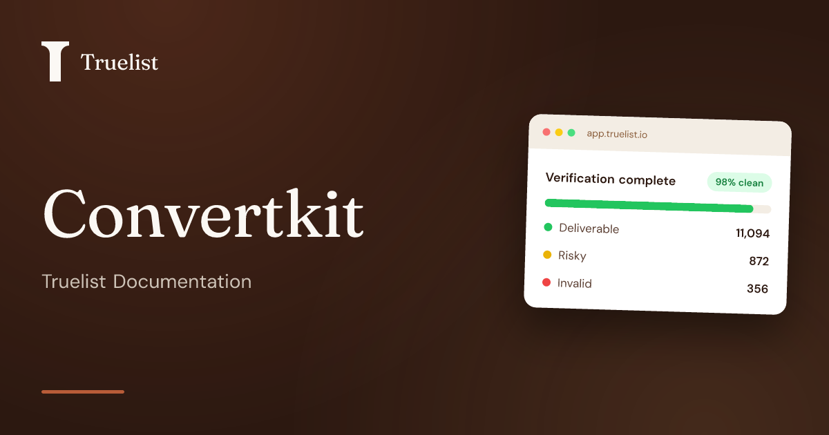 Convertkit | Truelist Docs