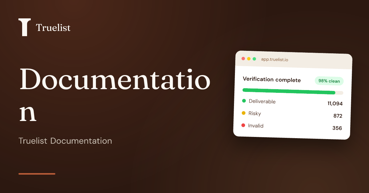 Documentation | Truelist