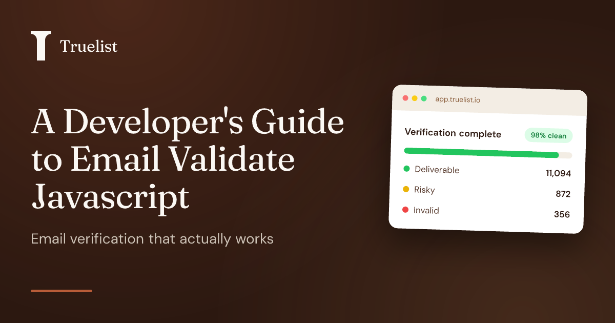 A Developer's Guide to Email Validate Javascript