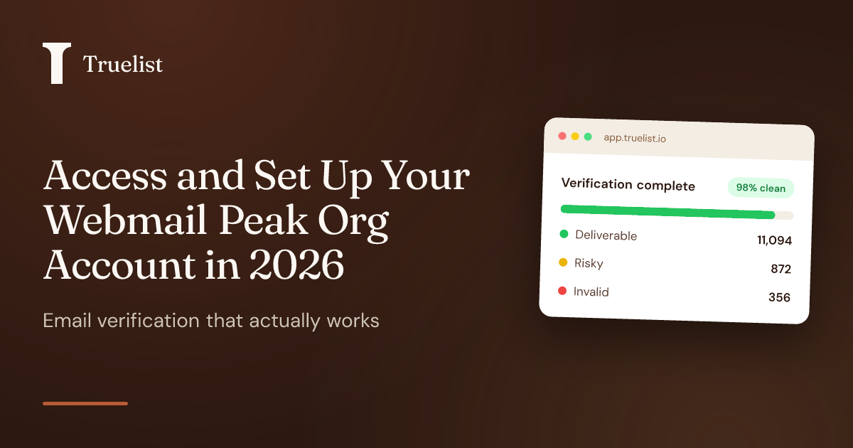 Access and Set Up Your Webmail Peak Org Account in 2026