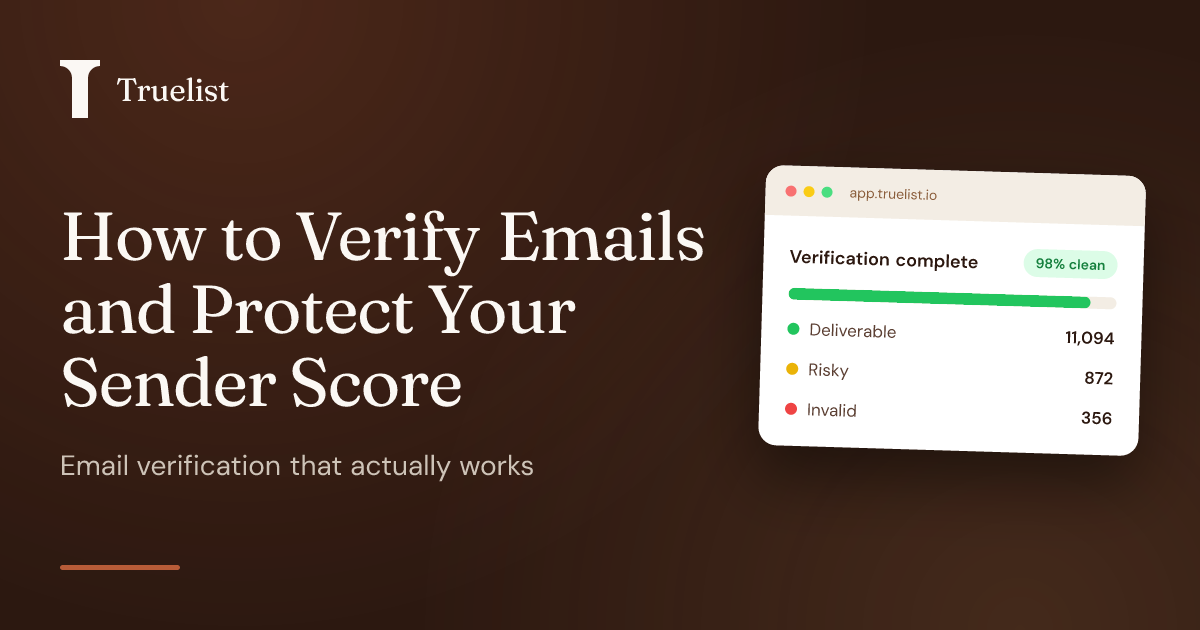 How to Verify Emails and Protect Your Sender Score