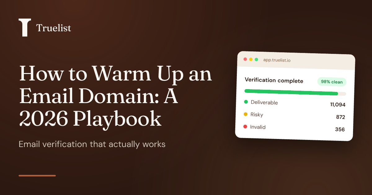 How to Warm Up an Email Domain: A 2026 Playbook