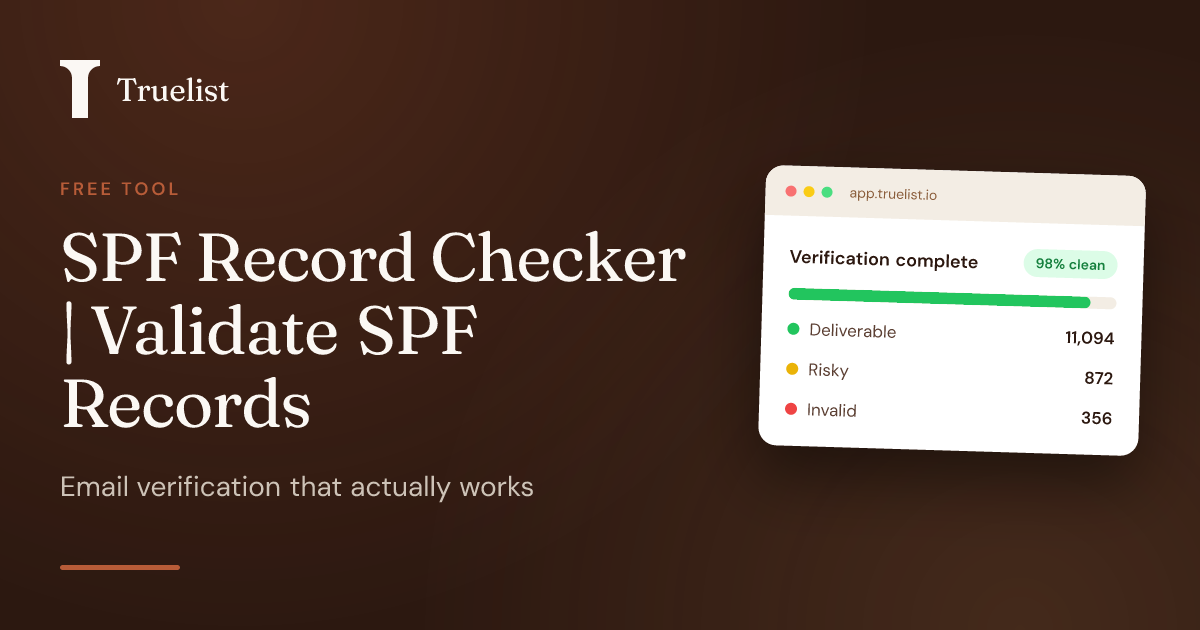 SPF Record Checker | Validate SPF Records | Truelist