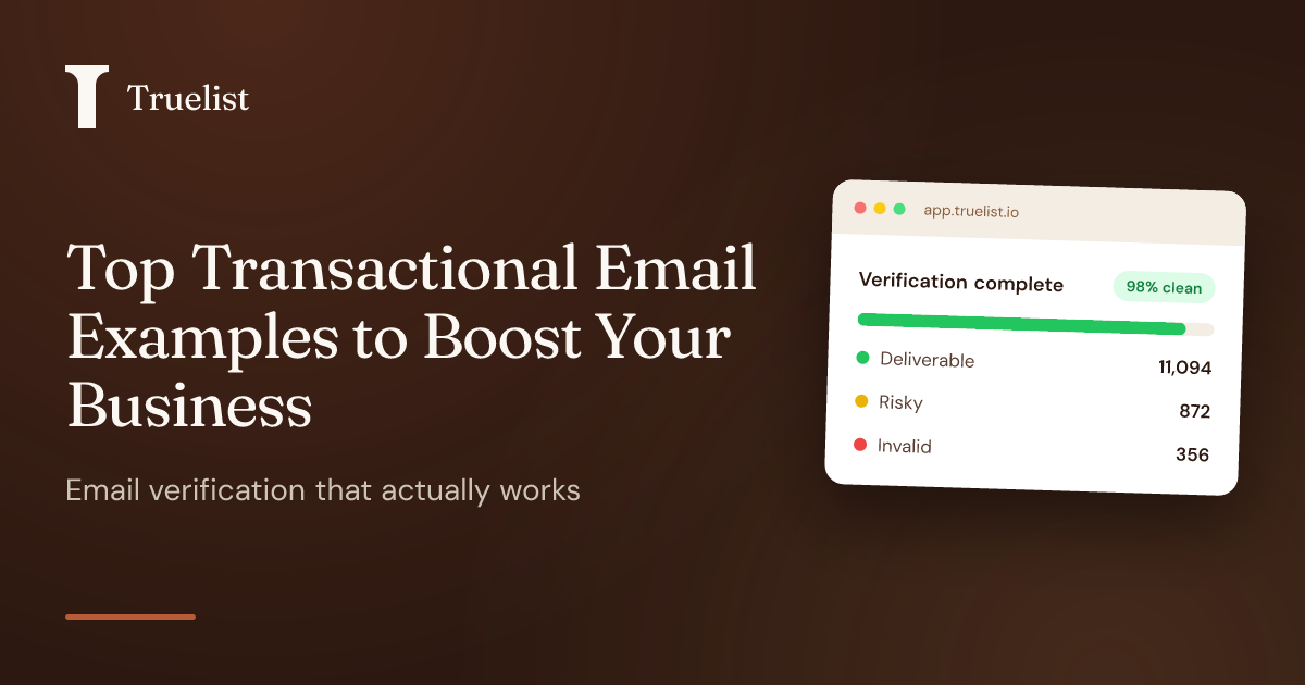 Top Transactional Email Examples to Boost Your Business