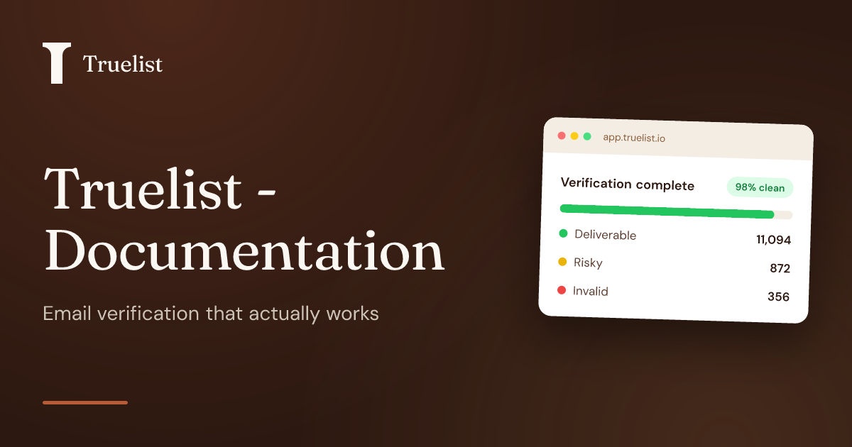 Documentation | Truelist