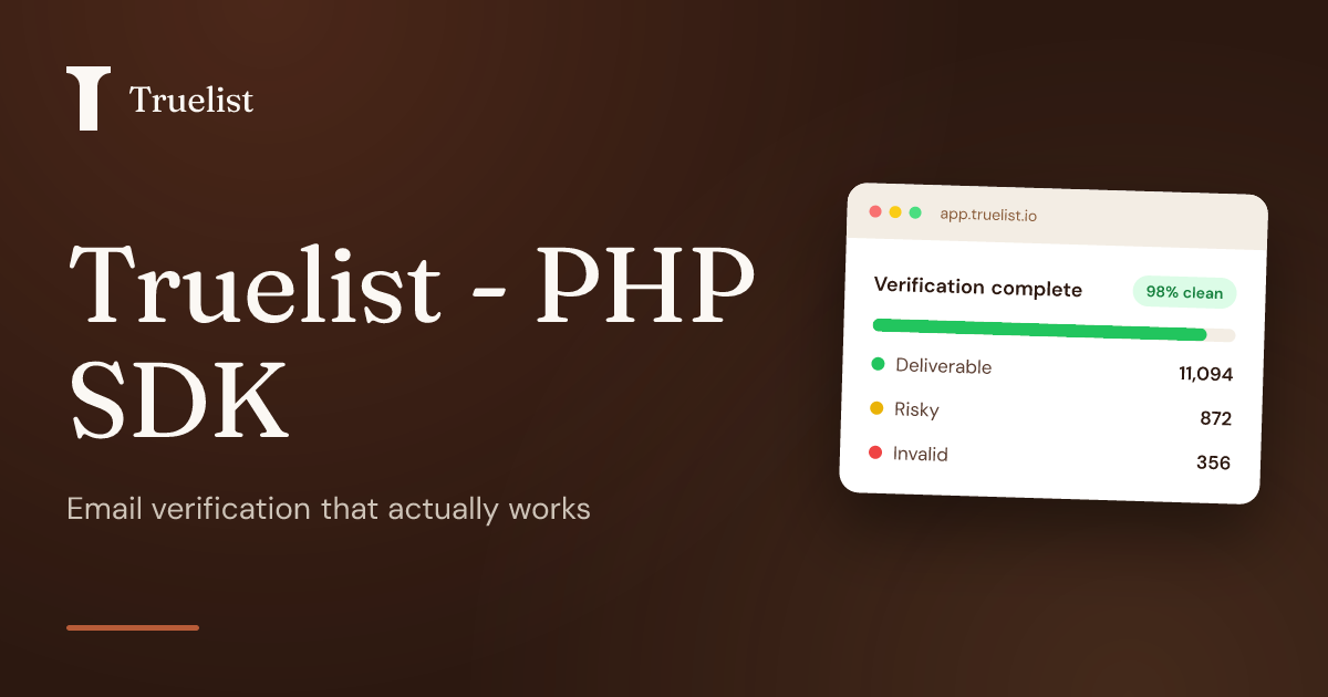 Truelist - PHP SDK